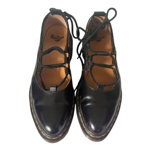 Dr. Martens Elphie Lace-Up Flats Leather Flat Dr Martens, Size 8 Original 2014